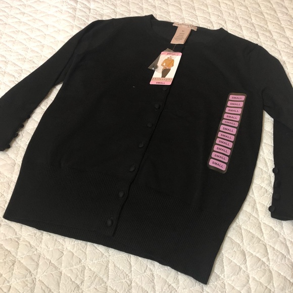 ❤️Philosophy Cardigan Pair - Black & Heather Gray - Picture 7 of 7